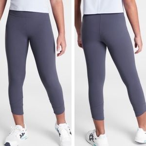 Athleta Girl On Pointe Cross Hem Capri in Medium Violet